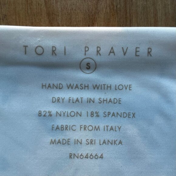 TORI PRAVER CAILA BOTTOM Women’s Floral Ruched Sides Lined Bikini Bottoms sz S - Picture 4 of 6